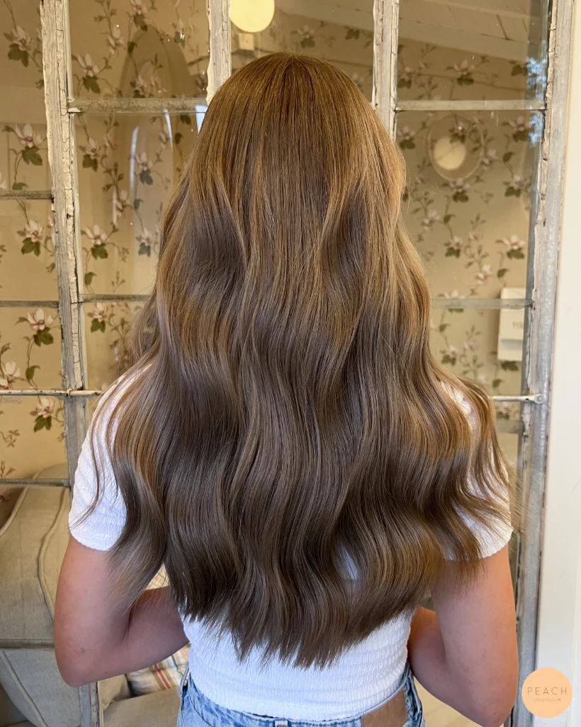 Blonde to brunette hair transformation🤎