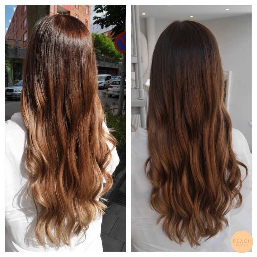 Bronde sombre med chokladbrun botten