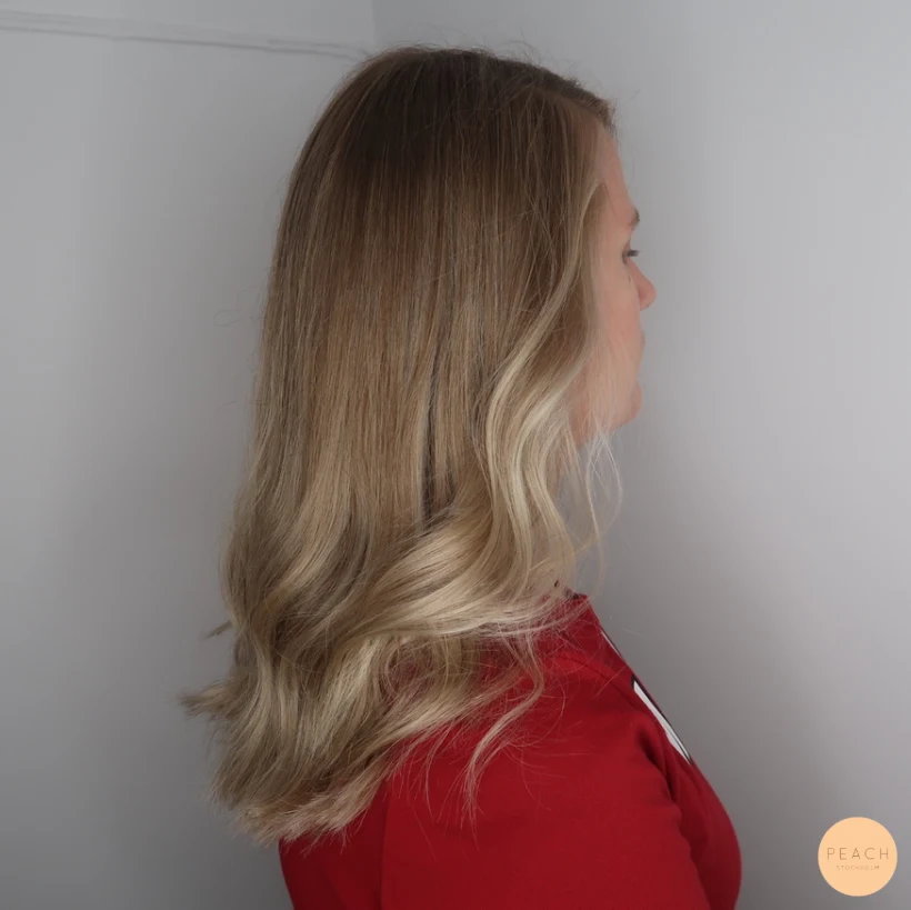 Från blond till mörkblond