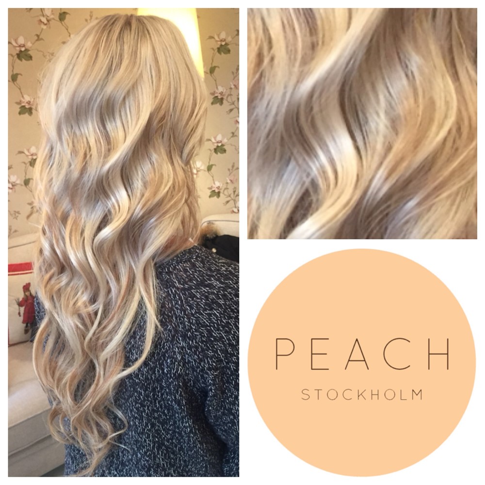 Blonda slingor med extra glans