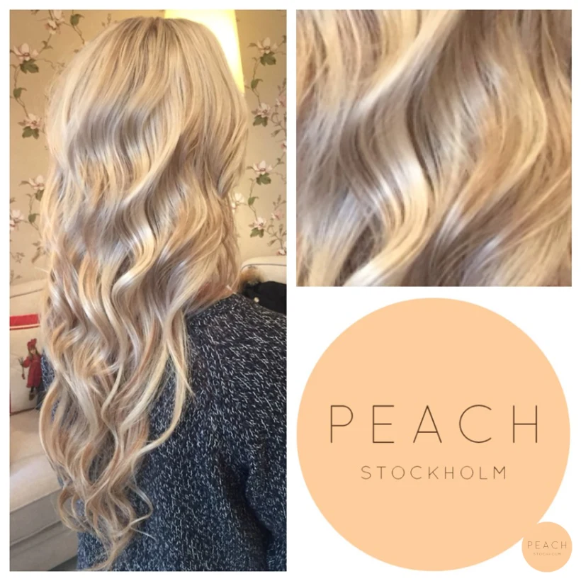 Blonda slingor med extra glans