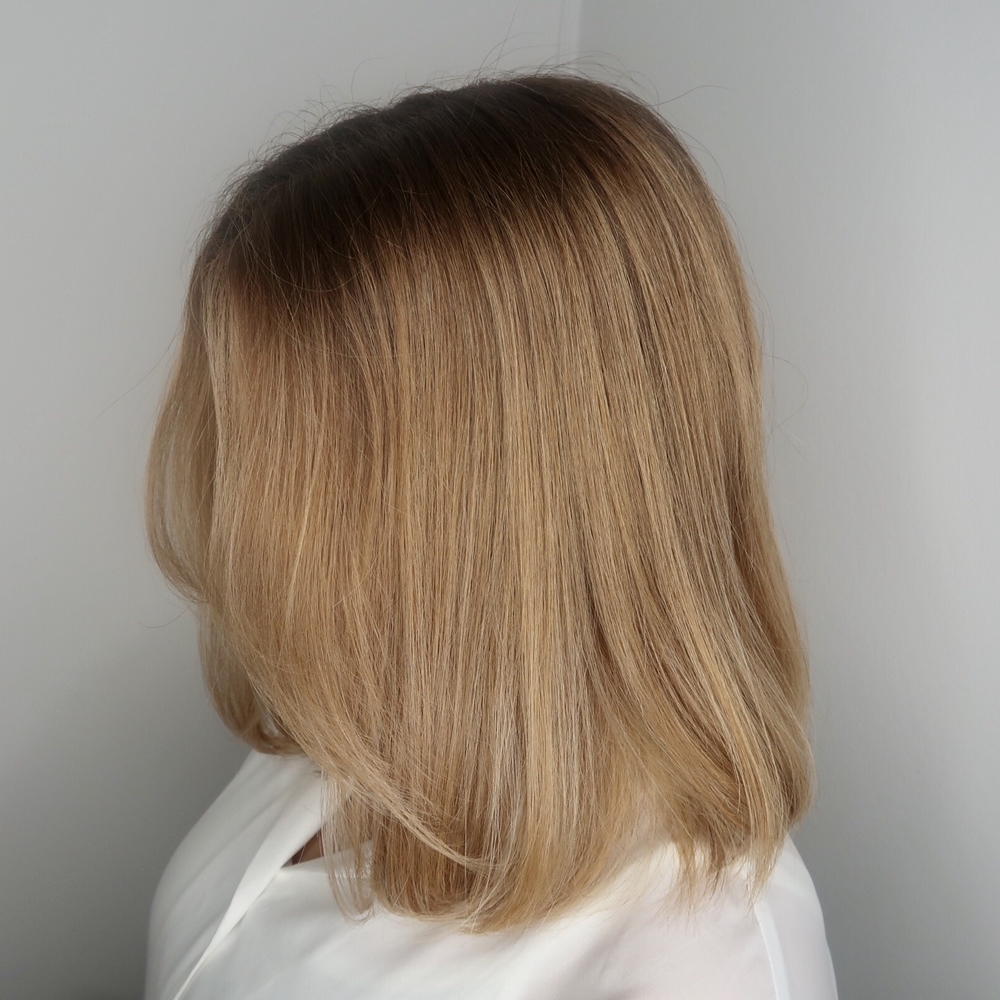 Varm balayage hårfärg