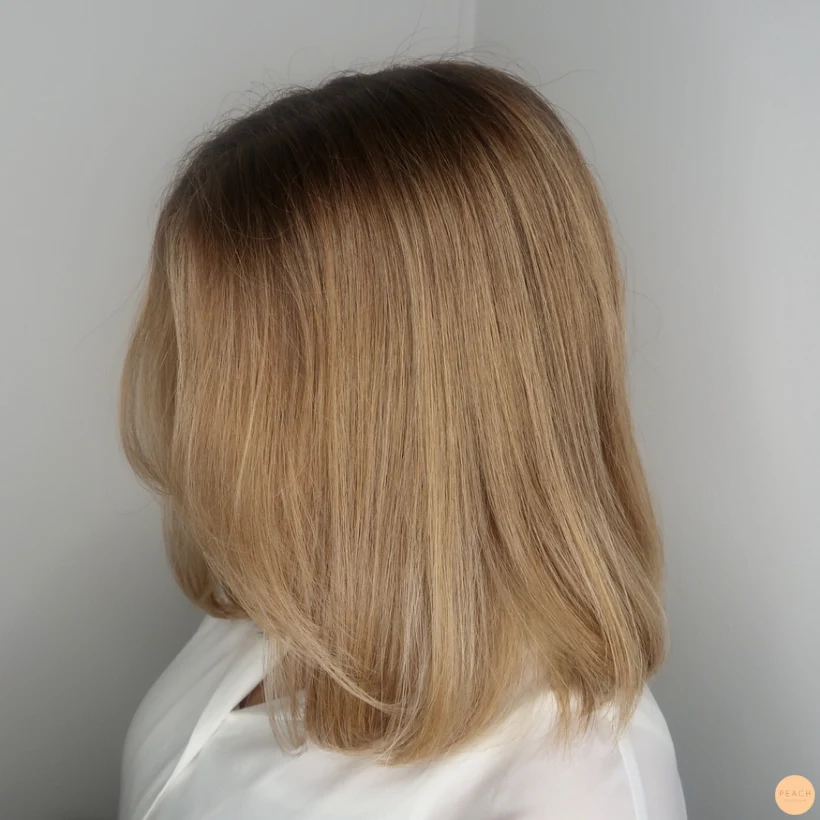 Varm balayage hårfärg