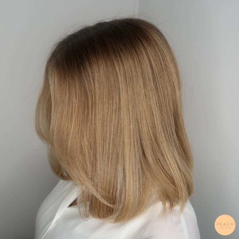 Varm balayage hårfärg