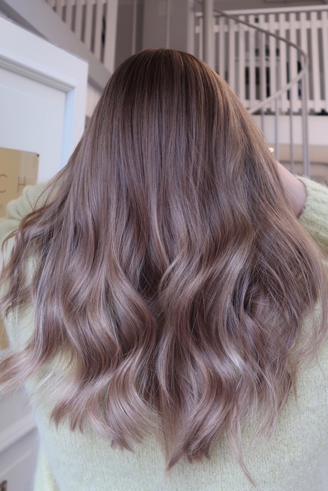 Balayage i sandiga toner