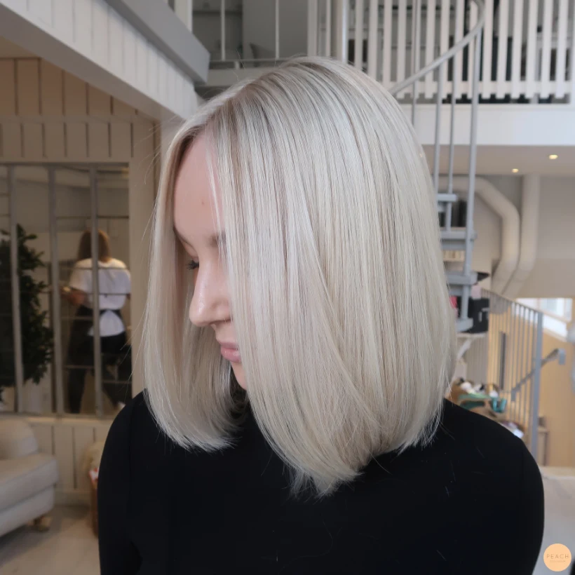 Vit blond hårfärg