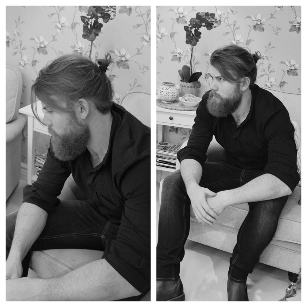 Herrtrend 2016 skägg och man-bun