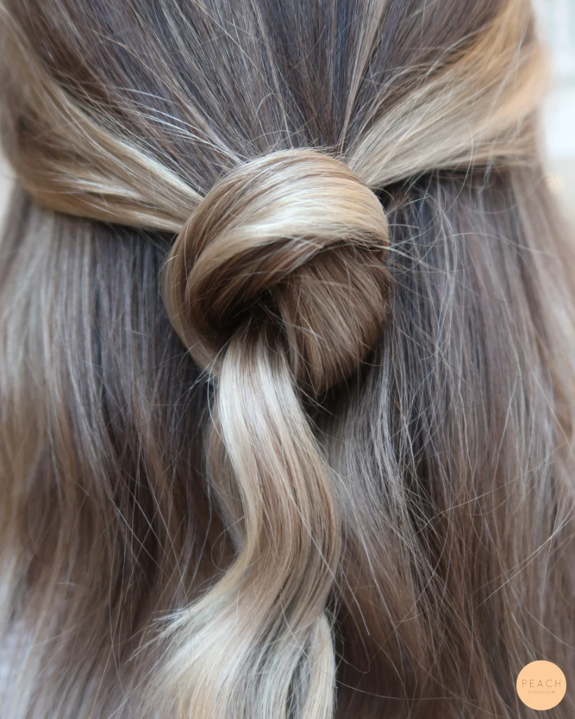 Kall balayage på mörkt hår