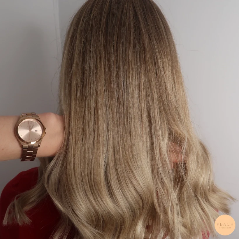 Från blond till mörkblond