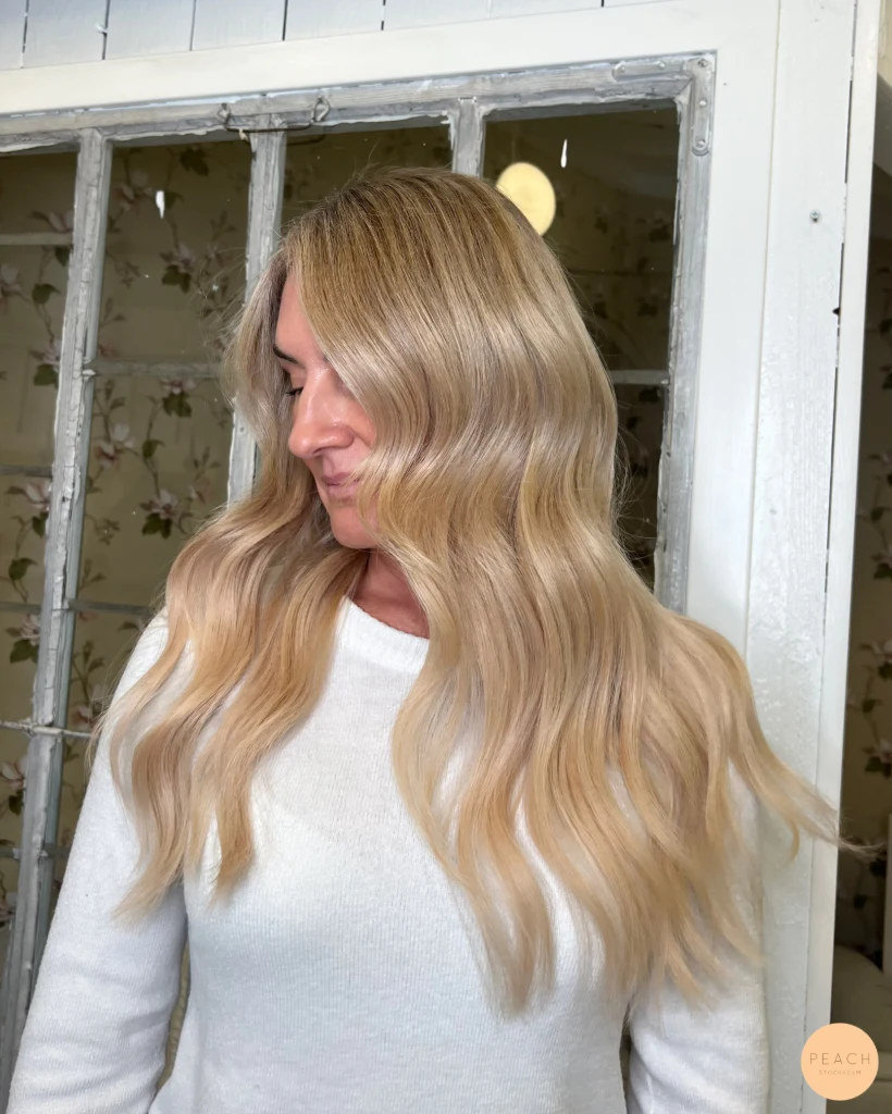 Blonde highlights and extensions 🌟✨