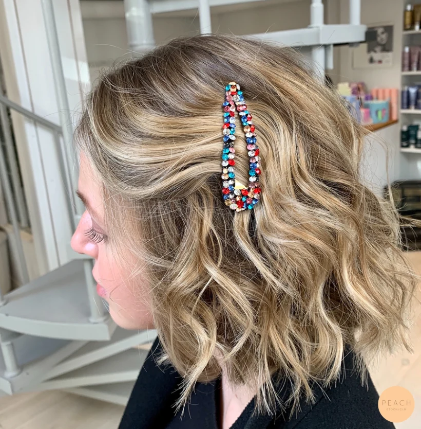 Balayage kort hår blond med root stretch