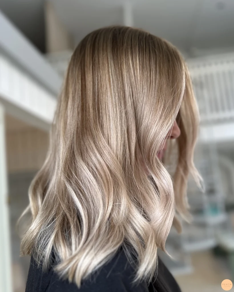 Honey blonde varm hårfärg