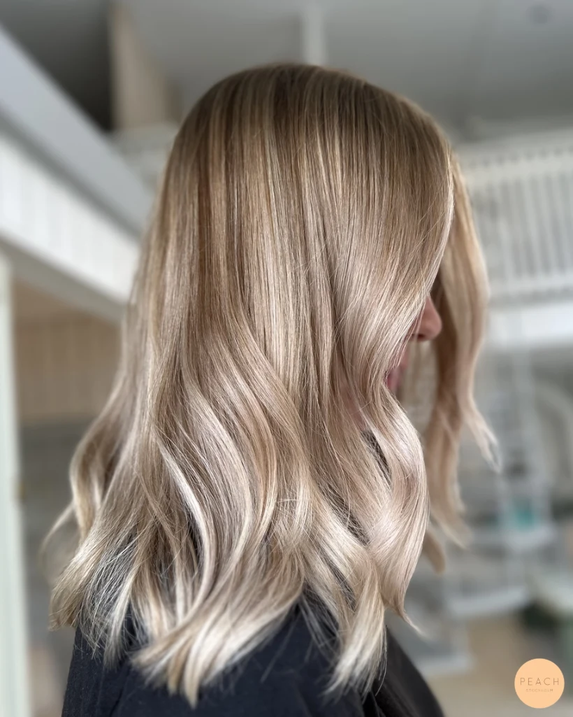 Honey blonde varm hårfärg