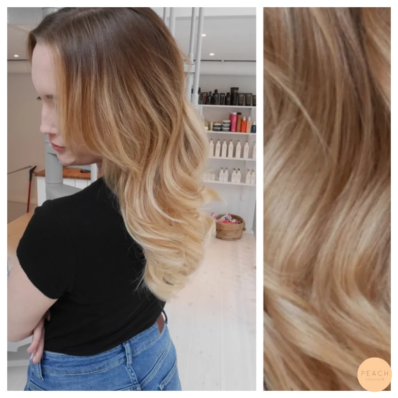 Blonde sombre med ljusa slingor