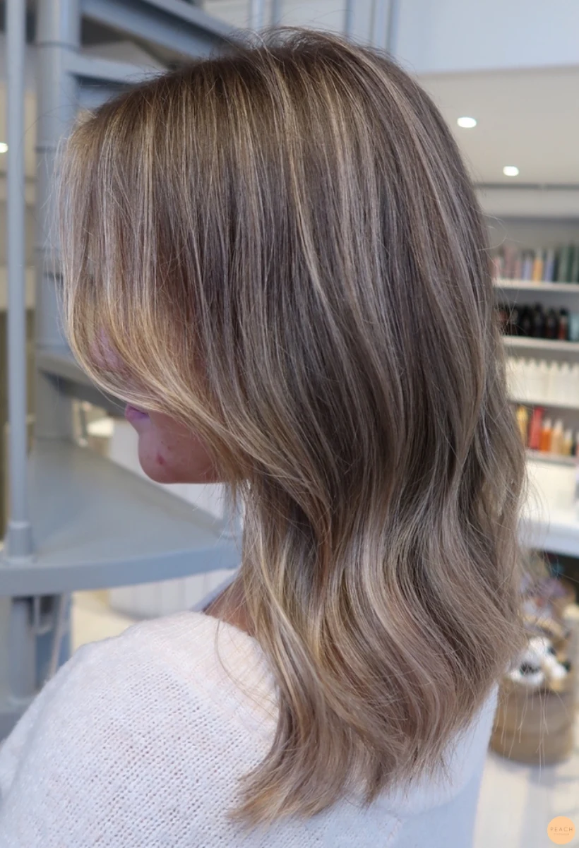 Balayage naturligt hår