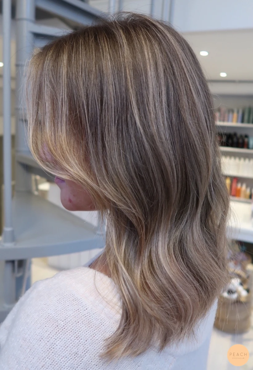 Balayage naturligt hår