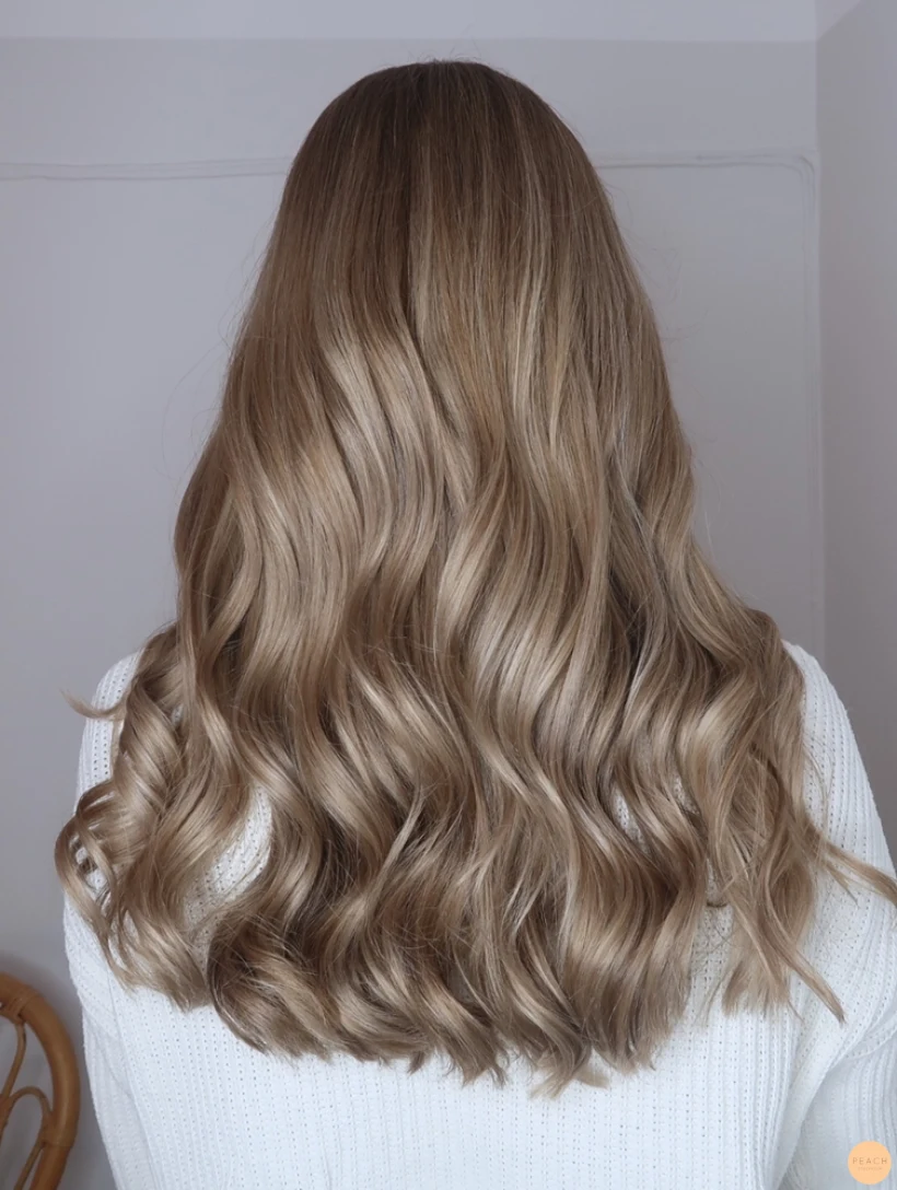 Balayage blond beige