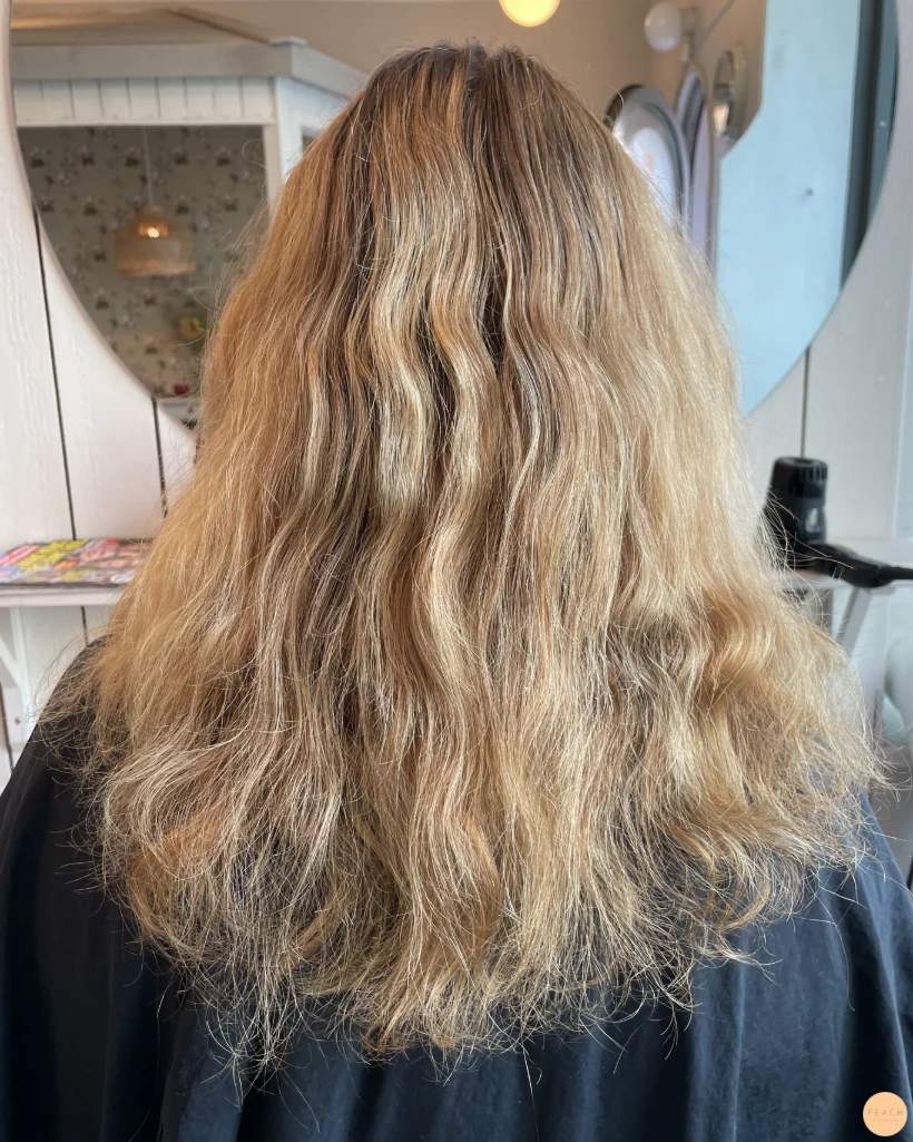 Deep golden hair