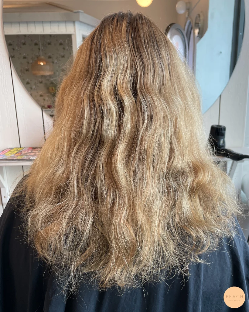Deep golden hair