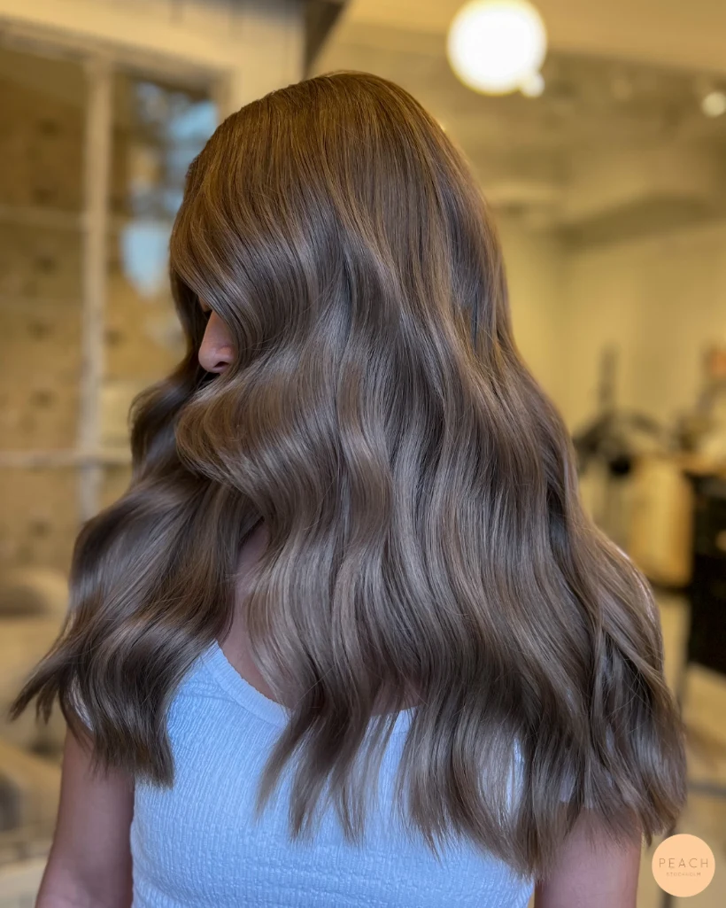 Blonde to brunette hair transformation🤎