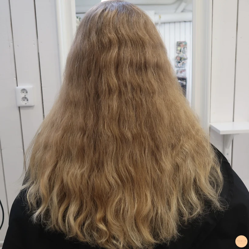 Soft blonde balayage
