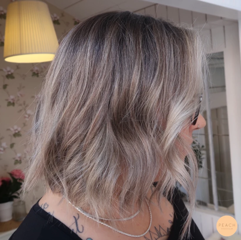Balayage grått hår