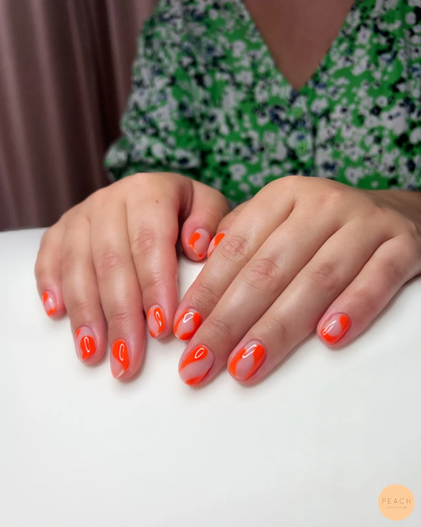 Papaya nails shake 🧡