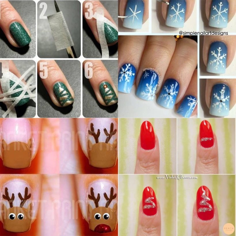 Julnaglar och inspirerande nailart steg för steg