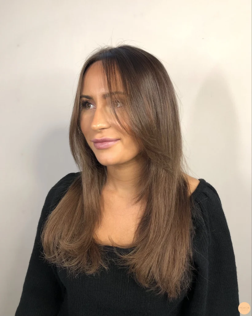Hairtalk förlängning 40cm mörkt
