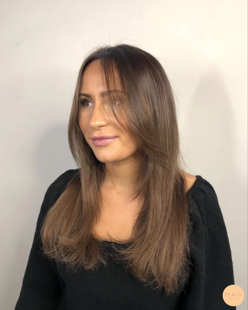 Hairtalk förlängning 40cm mörkt