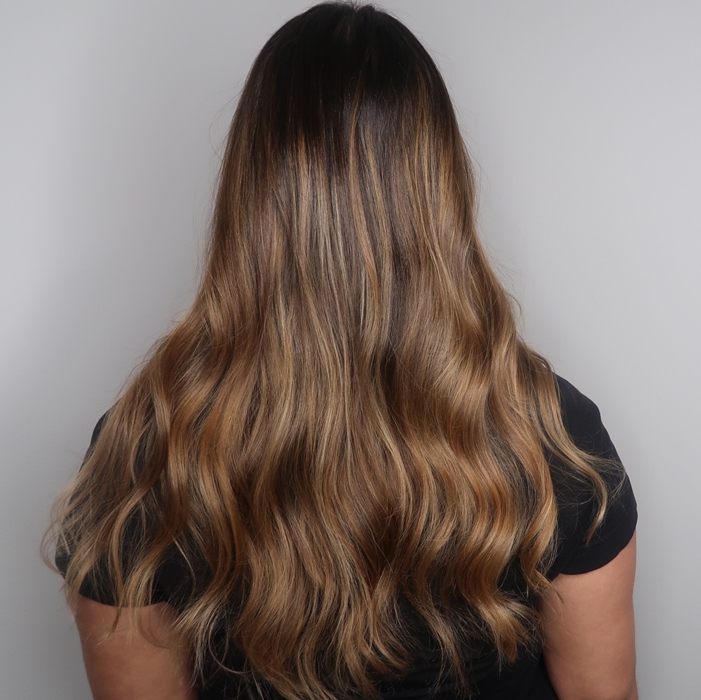 Brun balayage caramel