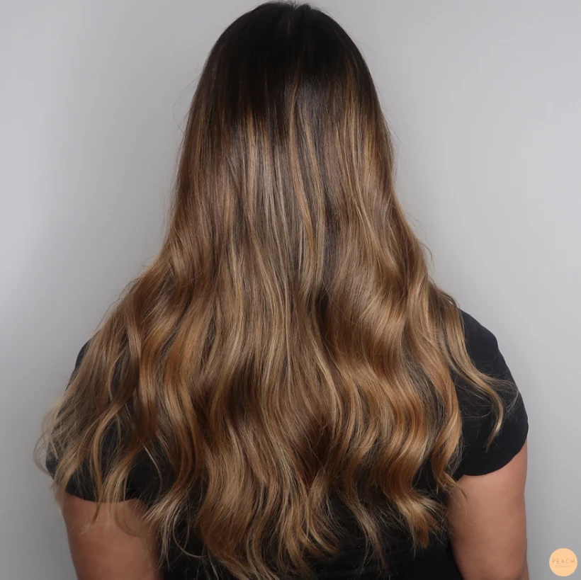 Brun balayage caramel