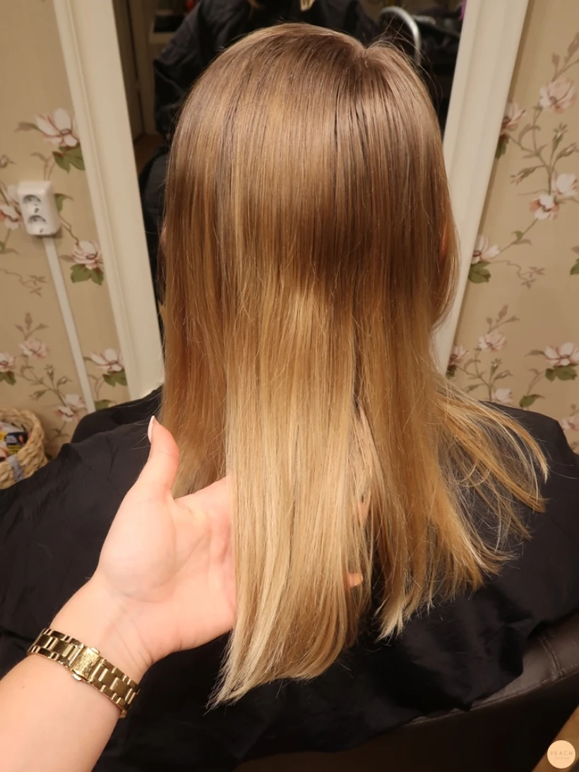 Lyxig blond hårfärg
