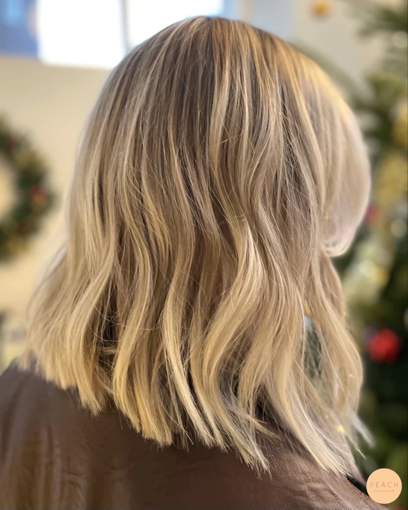 Kontraster i ljust hår balayage