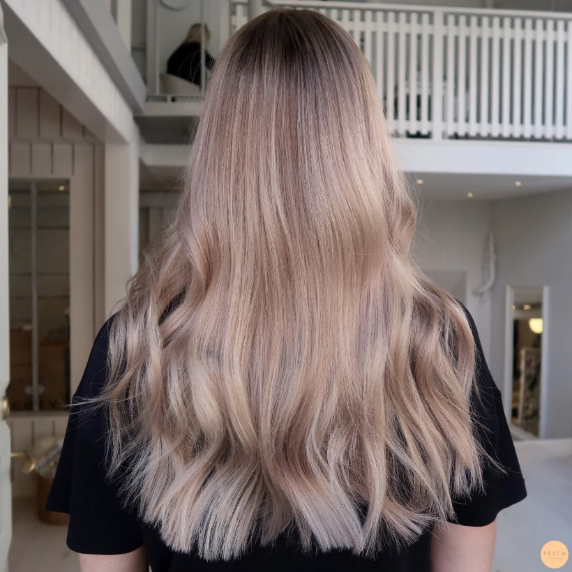 Beige blond hårfärg