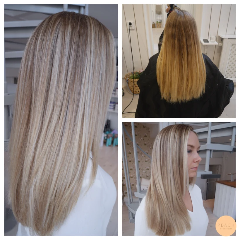 Kall blond balayage – salongsresultat av Alexandra Gradin, 11 augusti 2017