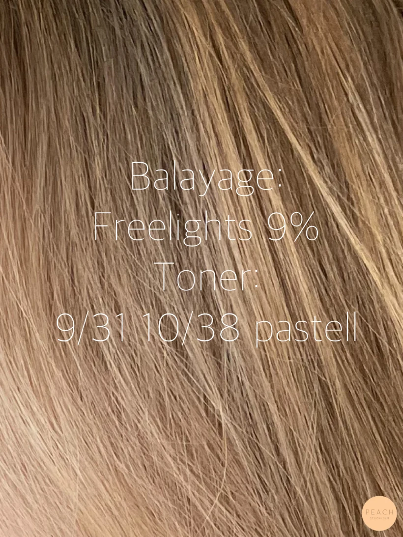 Sommar blond med gyllene toner