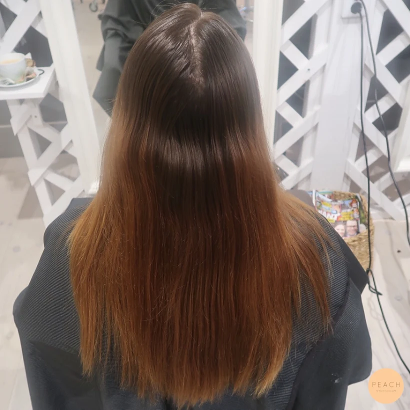 Babylights hair med varm nyansering