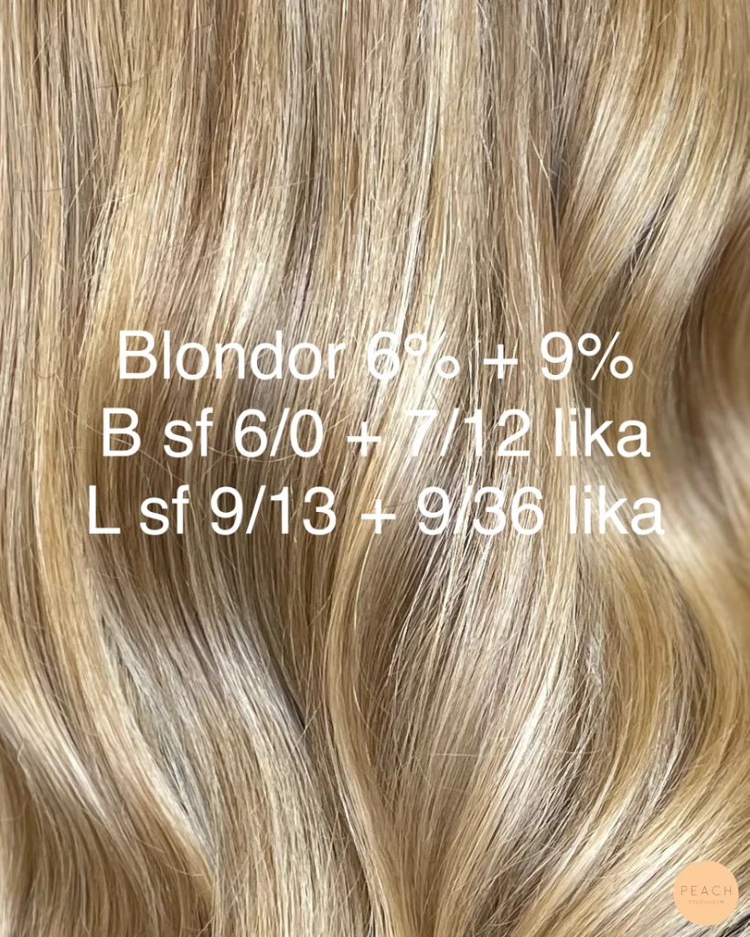 Glossing blonde hair