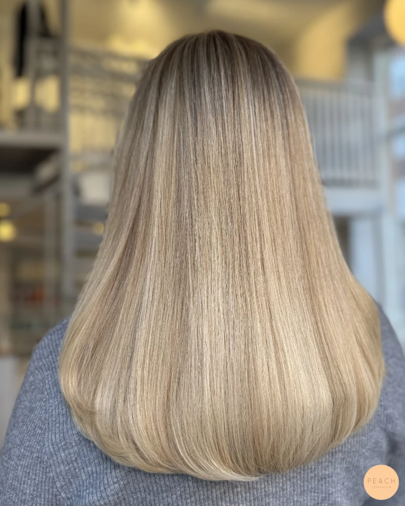 Krämig blond hårfärg – salongsresultat av Marie Erks, 22 oktober 2025