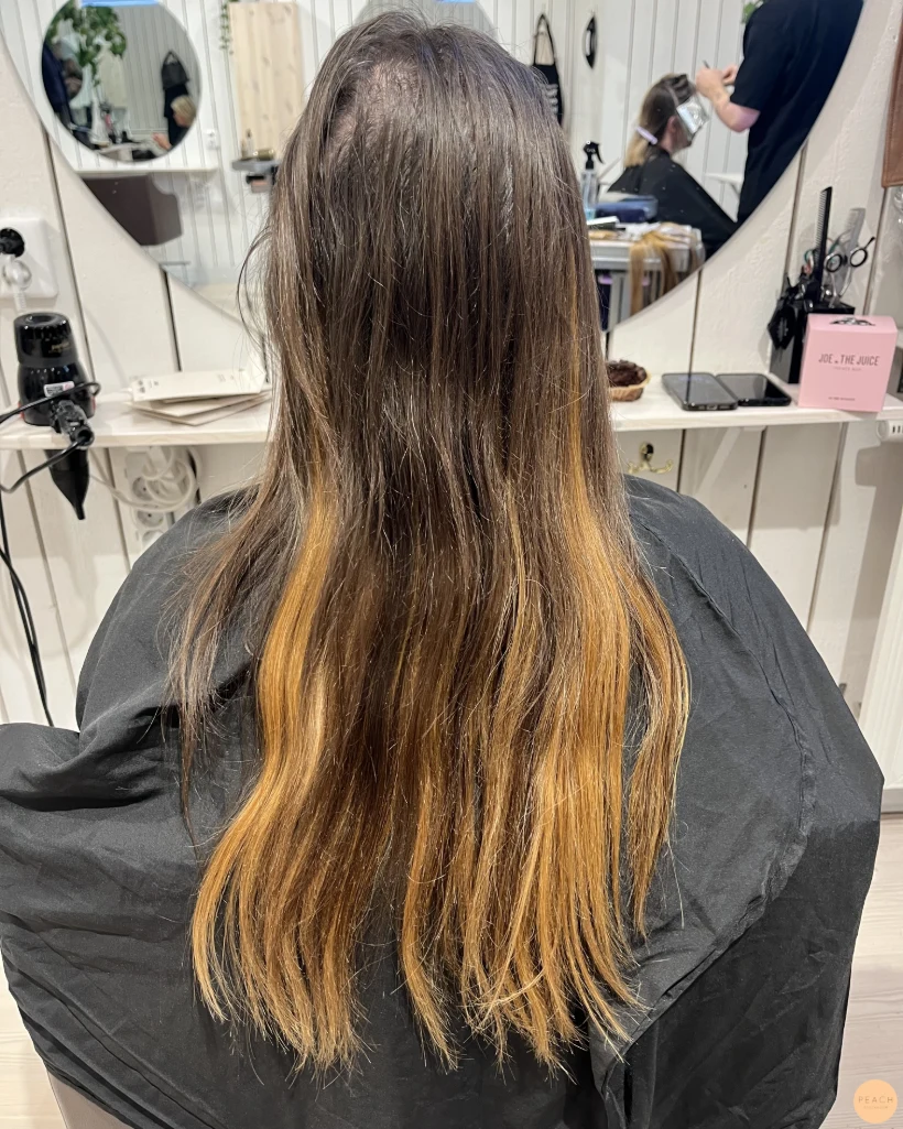 Coffee brown hair