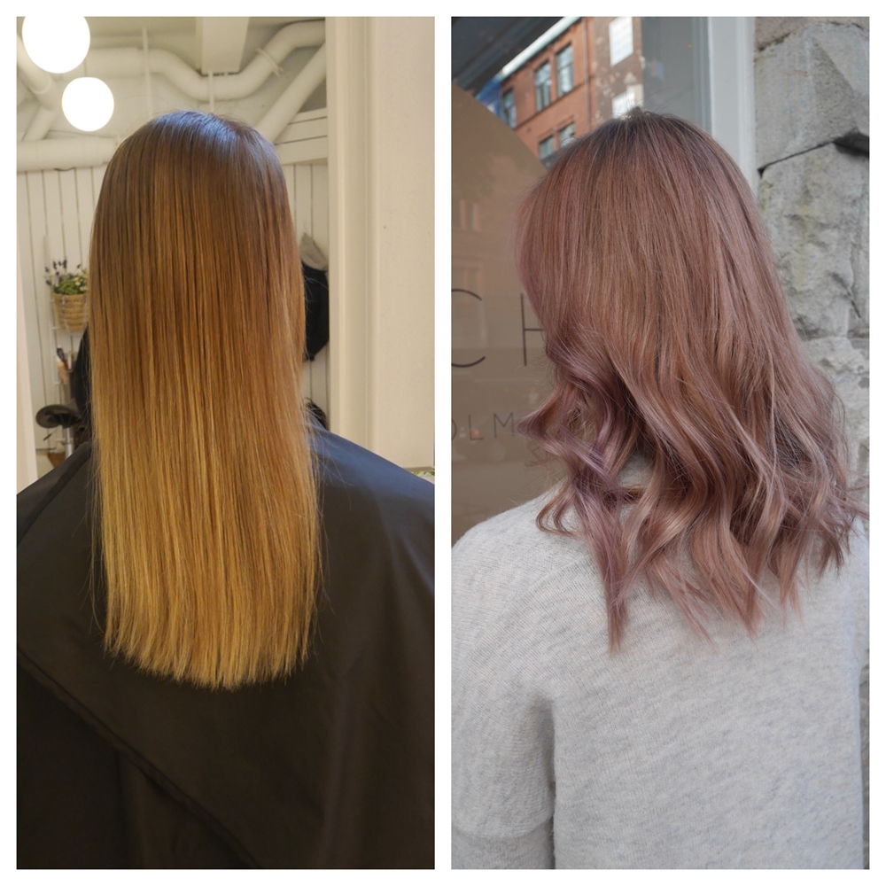Smokey pink hair