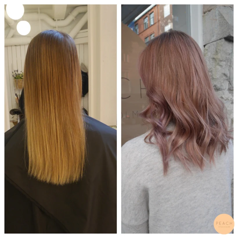 Smokey pink hair