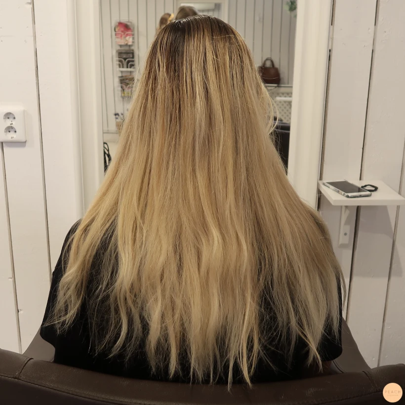 Beige blond hårfärg