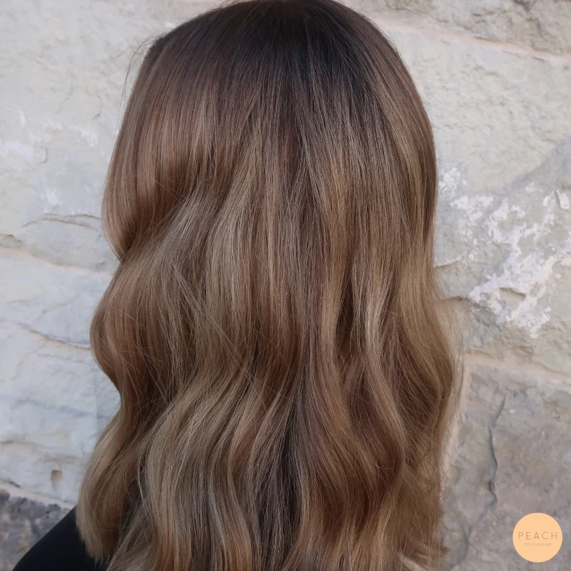 Caramel swirl hair color