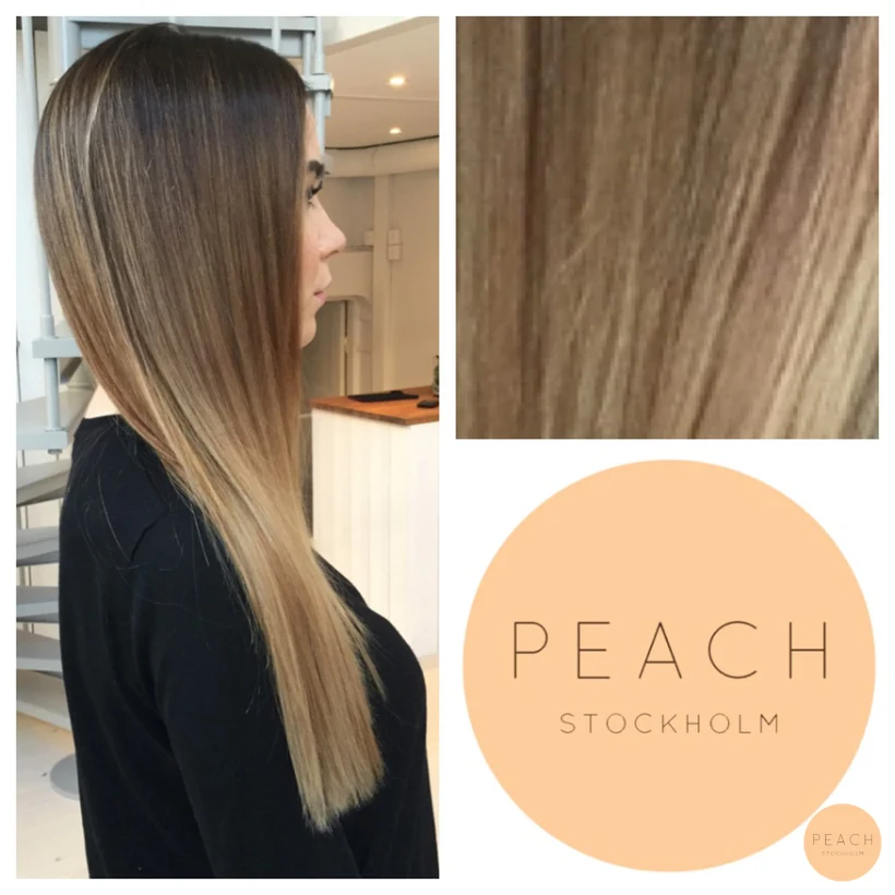 Kall blond sombre med mörk botten