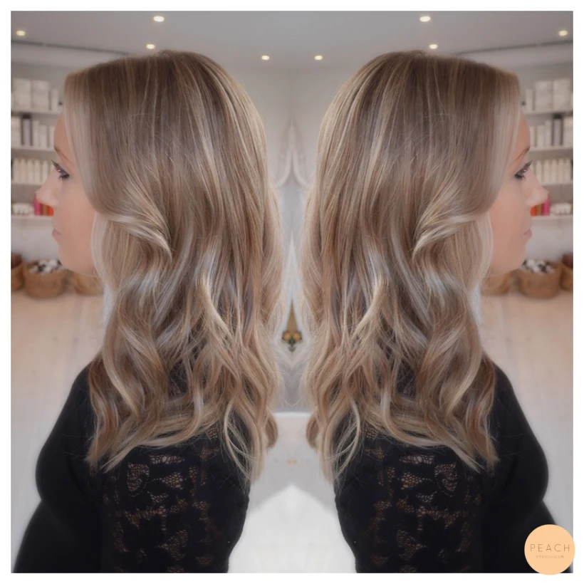 Höstig hårfärg - från ljus blond til naturlig blond med skiftningar
