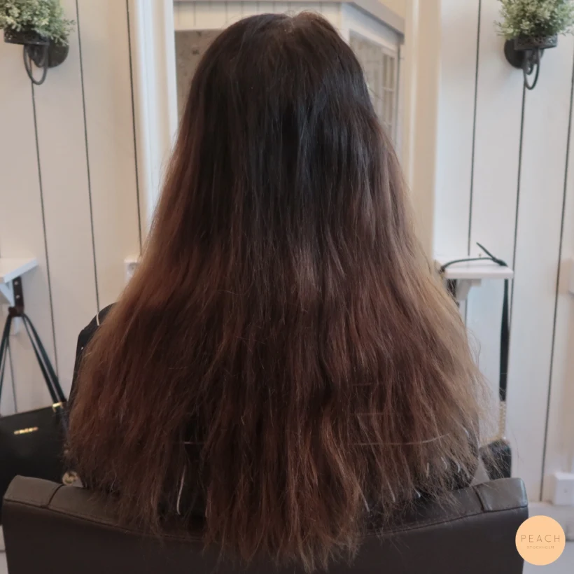 Peach balayage