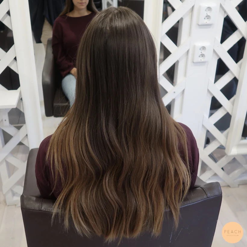 Karamellbrun balayage