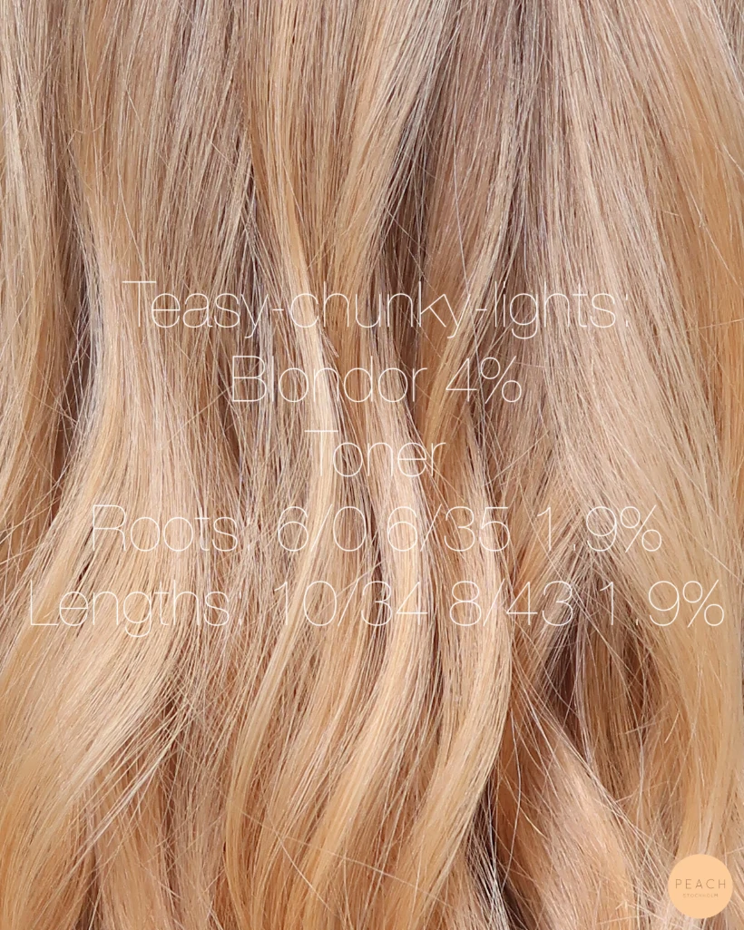 Varm Beige blond hårfärg med ljusa slingor